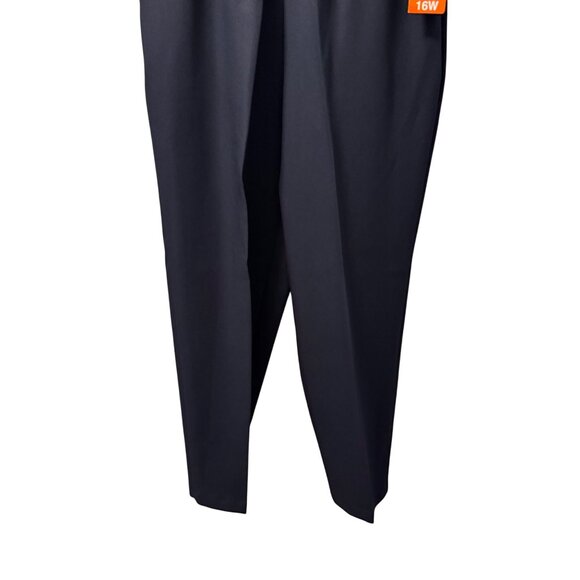 Briggs Womens Stretch Pants 16W Easycare Washable Navy Blue pants. NWT - Picture 7 of 12